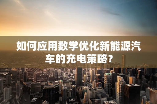 如何应用数学优化新能源汽车的充电策略？