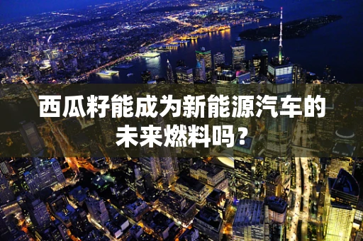 西瓜籽能成为新能源汽车的未来燃料吗？