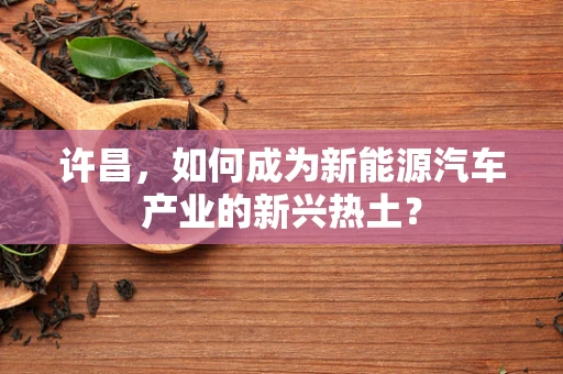 许昌，如何成为新能源汽车产业的新兴热土？