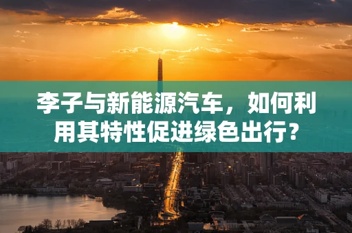 李子与新能源汽车，如何利用其特性促进绿色出行？