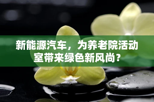 新能源汽车，为养老院活动室带来绿色新风尚？