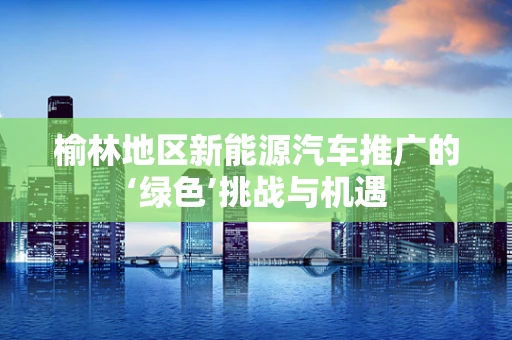 榆林地区新能源汽车推广的‘绿色’挑战与机遇