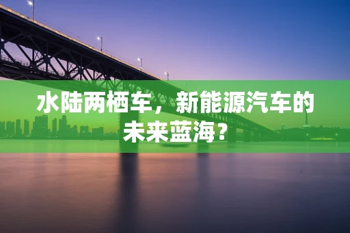 水陆两栖车，新能源汽车的未来蓝海？