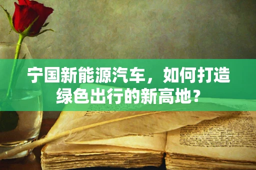 宁国新能源汽车，如何打造绿色出行的新高地？