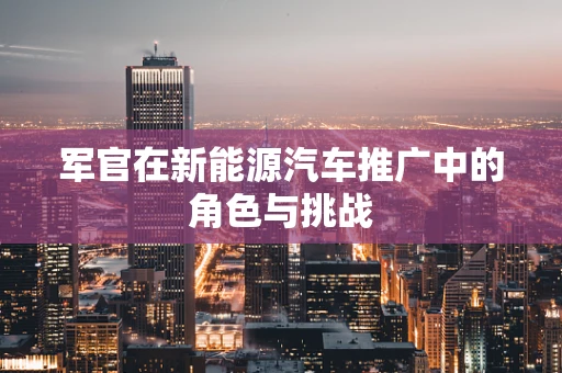 军官在新能源汽车推广中的角色与挑战