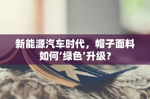 新能源汽车时代，帽子面料如何‘绿色’升级？