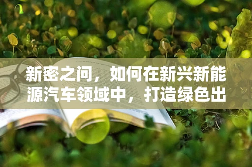 新密之问，如何在新兴新能源汽车领域中，打造绿色出行新密度？