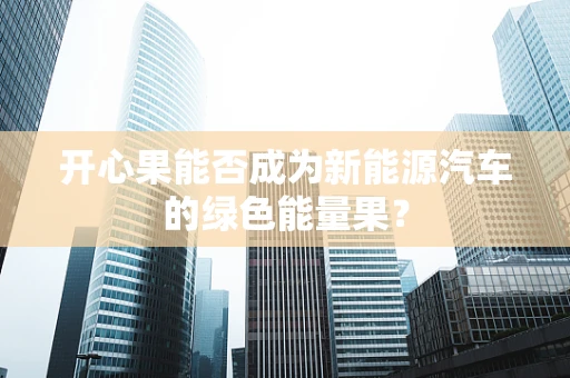 开心果能否成为新能源汽车的绿色能量果？