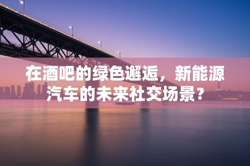 在酒吧的绿色邂逅，新能源汽车的未来社交场景？