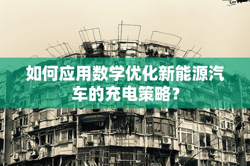 如何应用数学优化新能源汽车的充电策略？