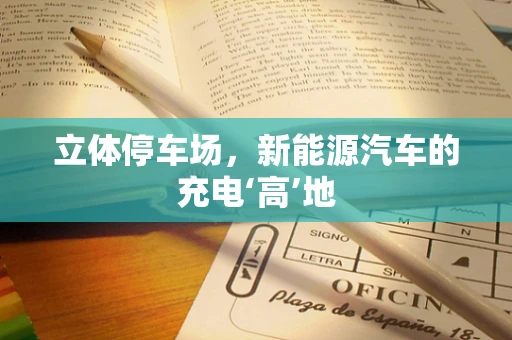 立体停车场，新能源汽车的充电‘高’地