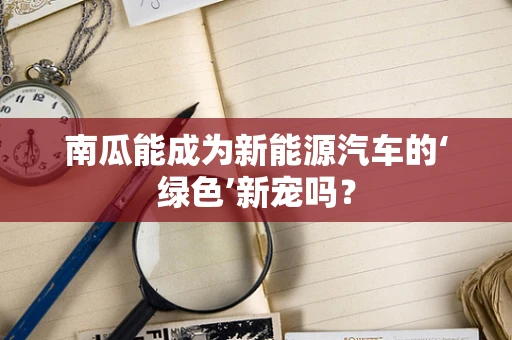南瓜能成为新能源汽车的‘绿色’新宠吗？