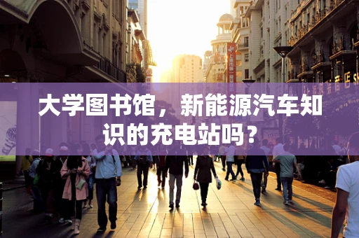 大学图书馆，新能源汽车知识的充电站吗？