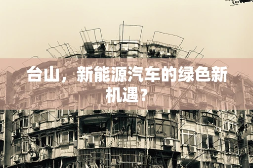台山，新能源汽车的绿色新机遇？