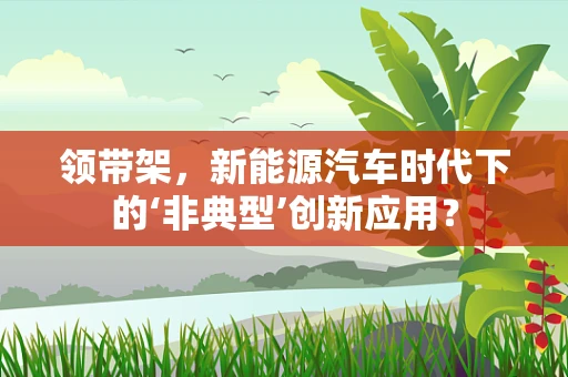 领带架，新能源汽车时代下的‘非典型’创新应用？