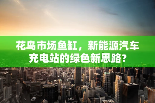 花鸟市场鱼缸，新能源汽车充电站的绿色新思路？