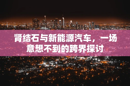 肾结石与新能源汽车，一场意想不到的跨界探讨