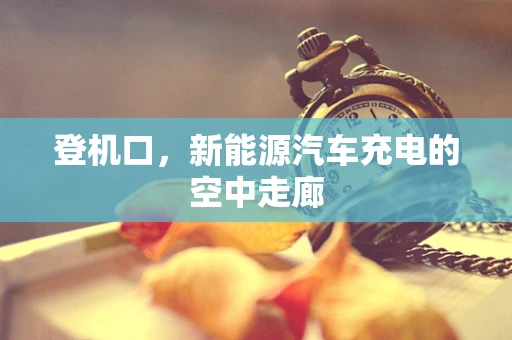 登机口，新能源汽车充电的空中走廊