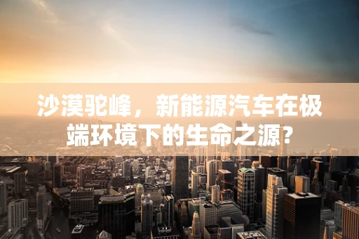 沙漠驼峰，新能源汽车在极端环境下的生命之源？