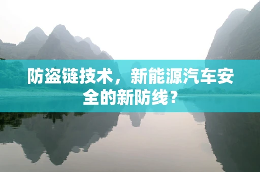防盗链技术，新能源汽车安全的新防线？