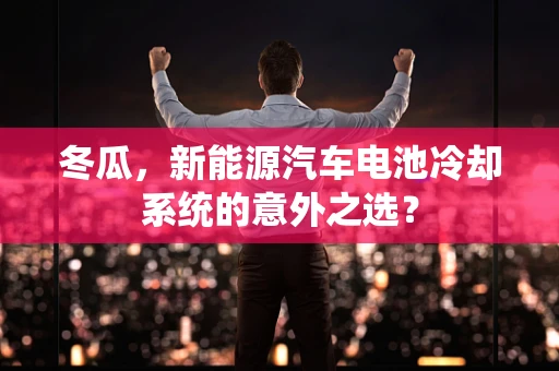 冬瓜，新能源汽车电池冷却系统的意外之选？