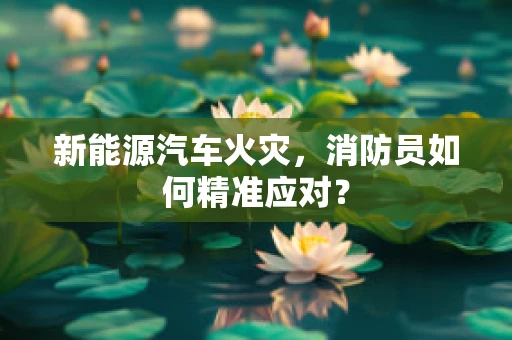 新能源汽车火灾，消防员如何精准应对？