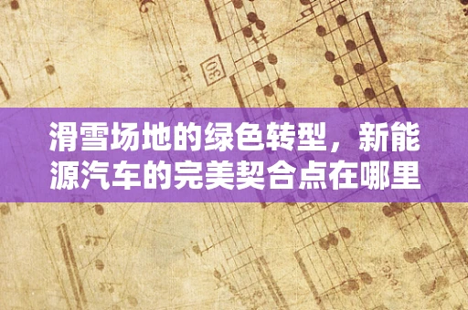 滑雪场地的绿色转型，新能源汽车的完美契合点在哪里？