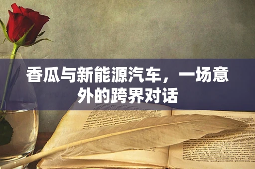 香瓜与新能源汽车，一场意外的跨界对话