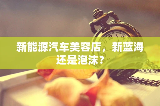 新能源汽车美容店，新蓝海还是泡沫？