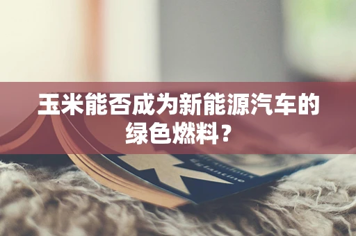 玉米能否成为新能源汽车的绿色燃料？