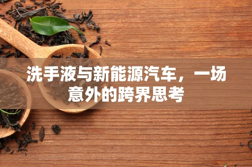 洗手液与新能源汽车，一场意外的跨界思考