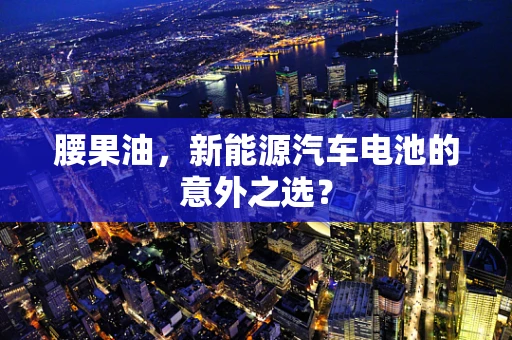 腰果油，新能源汽车电池的意外之选？