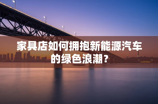 家具店如何拥抱新能源汽车的绿色浪潮？
