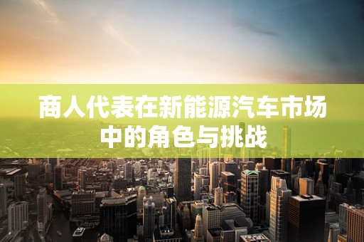 商人代表在新能源汽车市场中的角色与挑战