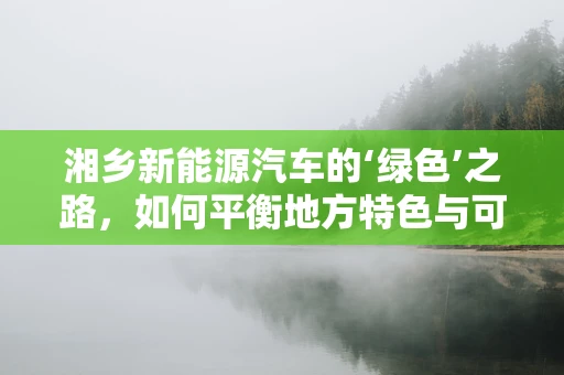 湘乡新能源汽车的‘绿色’之路，如何平衡地方特色与可持续发展？
