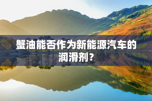 蟹油能否作为新能源汽车的润滑剂？
