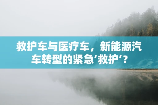 救护车与医疗车，新能源汽车转型的紧急‘救护’？