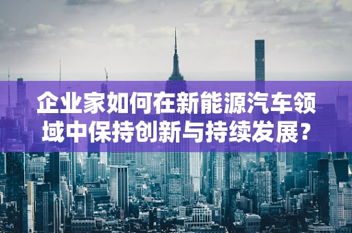 企业家如何在新能源汽车领域中保持创新与持续发展？