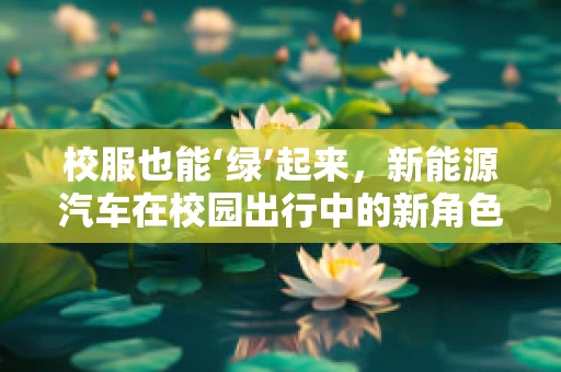 校服也能‘绿’起来，新能源汽车在校园出行中的新角色？