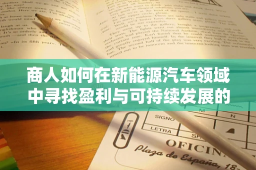 商人如何在新能源汽车领域中寻找盈利与可持续发展的平衡点？