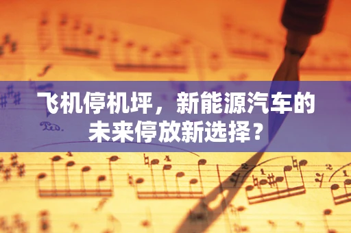 飞机停机坪，新能源汽车的未来停放新选择？