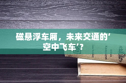 磁悬浮车厢，未来交通的‘空中飞车’？