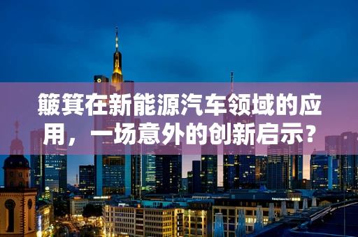 簸箕在新能源汽车领域的应用，一场意外的创新启示？