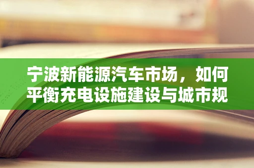 宁波新能源汽车市场，如何平衡充电设施建设与城市规划的挑战？