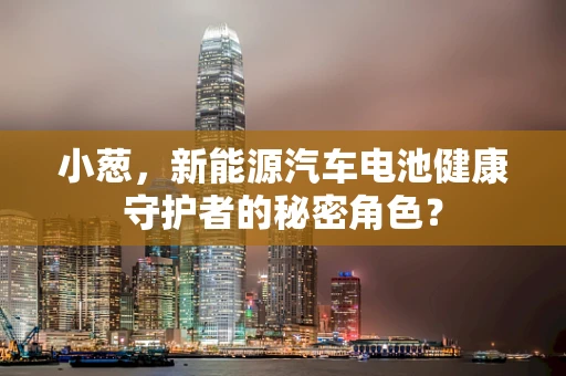小葱，新能源汽车电池健康守护者的秘密角色？