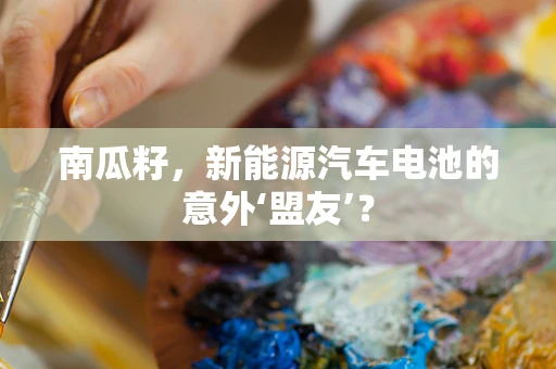 南瓜籽，新能源汽车电池的意外‘盟友’？