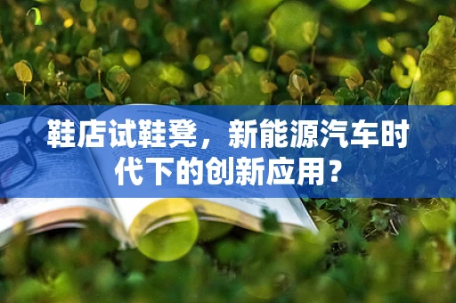 鞋店试鞋凳，新能源汽车时代下的创新应用？