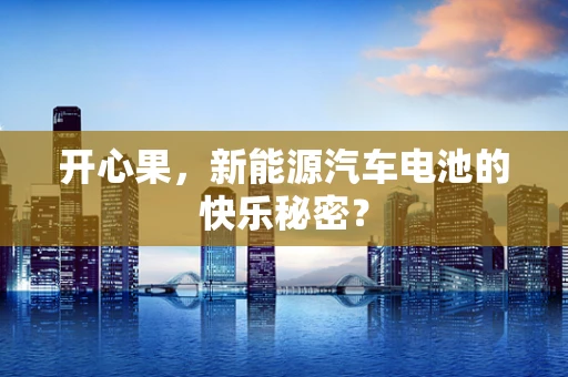 开心果，新能源汽车电池的快乐秘密？