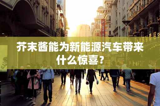 芥末酱能为新能源汽车带来什么惊喜？