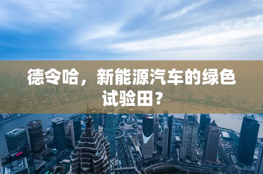 德令哈，新能源汽车的绿色试验田？